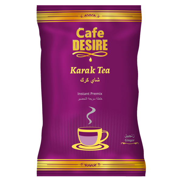 Karak Ginger Tea Premix (1Kg) | 3 in 1 Tea | Makes 80 Cups | Strong Tea with Ginger Flavour | Milk not required | Rich taste as Home-made | For Manual Use - Just add Hot Water | Suitable for all Vending Machines